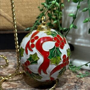 Cloisonné Christmas ball ornament